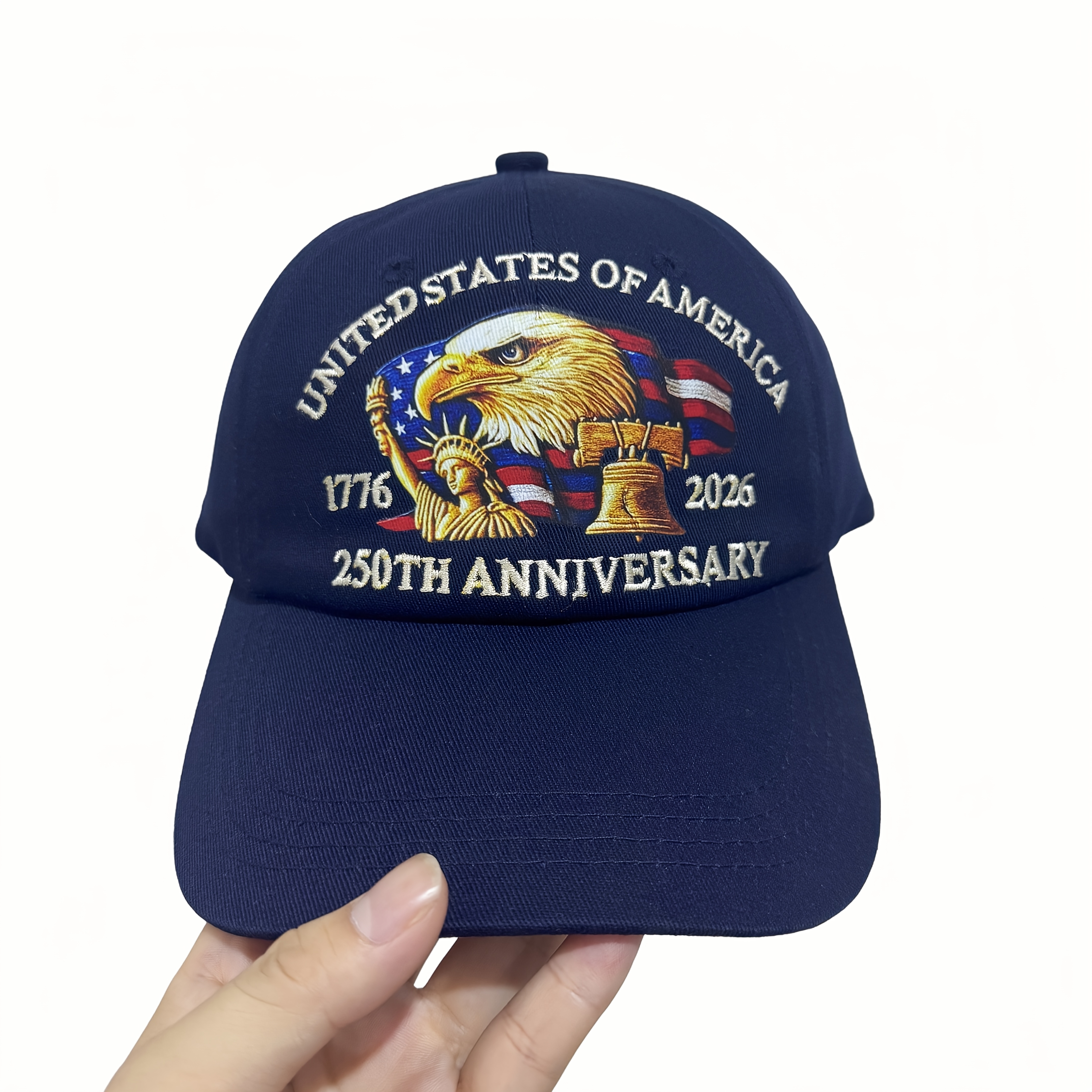 [Patriotic Eagle Cap] United States 250th Anniversary Eagle Patriotic Baseball Cap - Adjustable Snapback, Lightweight & Comfortable, 250th Birthday of America Design with Eagle & 1776-2026 Years, Unisex Commemorative Gift for Veterans, History Buffs, 4th of July, Thanksgiving, Valentine's Day - Ideal for Parades, Events & Casual Attire (Men & Women) - Machine Washable, Durable & Secure Fit
