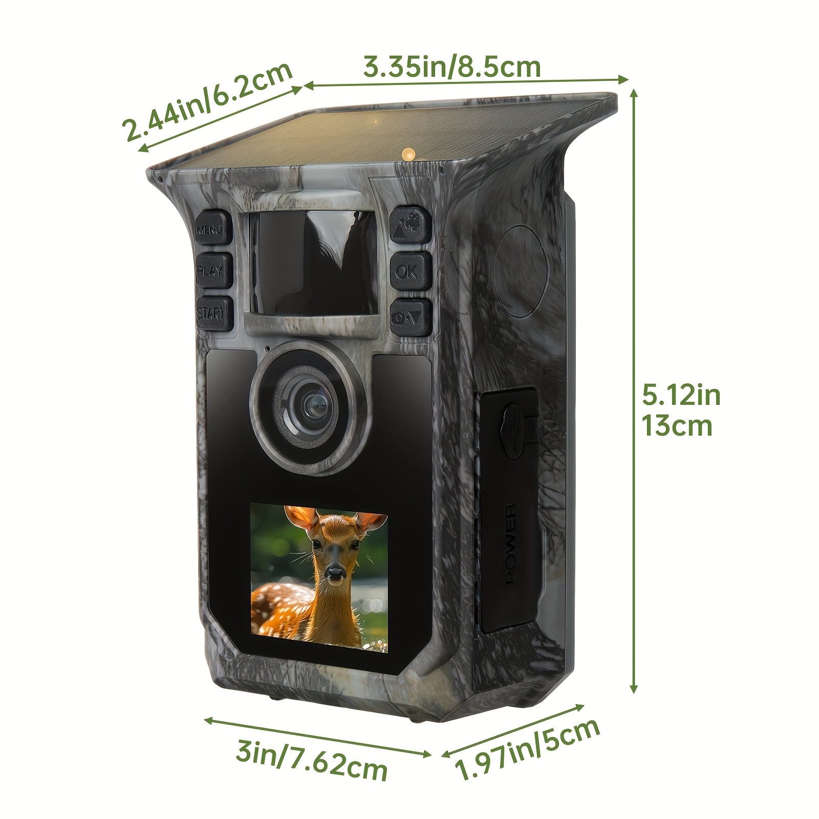 Image of 4k Photo Video Trail Camera With Night Vision 120° Wide Angle Active 0.2s Trigger Speed With Night Vision Ip67 - Wildlife Hunting Cameras