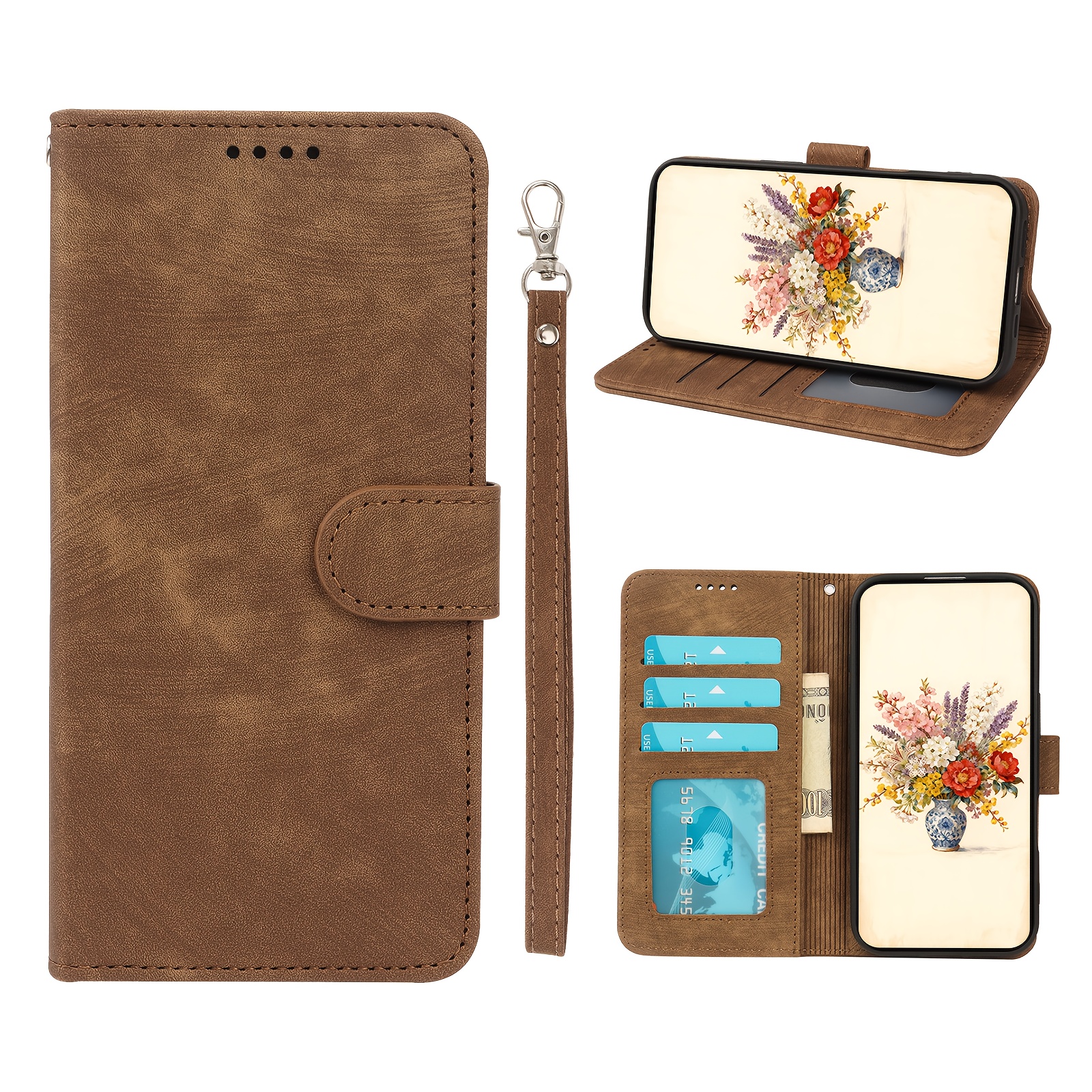 TEMU Phone Case: Suitable For S21/s21 Plus/s21 Ultra/s21 Fe/s20 Fe Wallet Style Phone Case Featuring A Pu Leather Magnetic To Better Protect Your