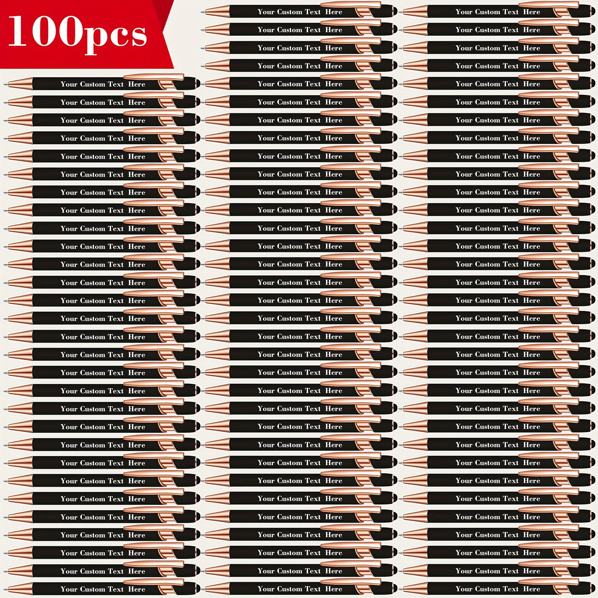 TEMU 100pcs Personalized Pens, School Supplies, Thanksgiving And Christmas Gifts