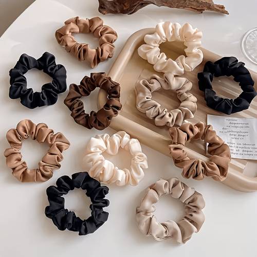 5 sets of minimalist hair ties for women new chunky hair bands fabric large hair ties hair elastics