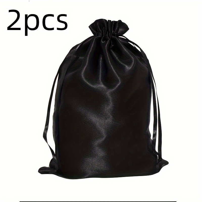 Image of 2pcs, Blank Bags, Dustproof Storage Bags, Breathable Drawstring Pouches, 13.8*9.8 Inches