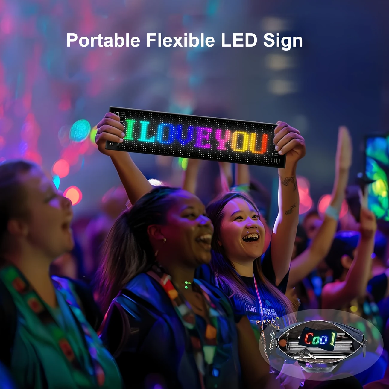 flexible led panel led panel sign with usb control remote flexible diy programmable lighting for stores hotels holidays dimmable graphite rgb display holiday decorations decorations details 4