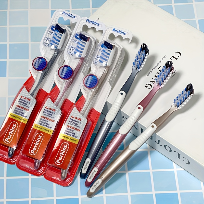 Medium Hardness Bristles Manual Toothbrush with Gum Massage for Deep Cleaning