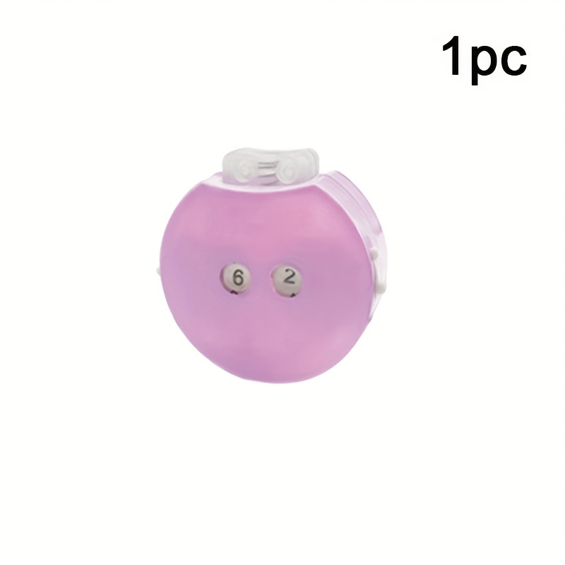 1pc Knitting Counter Plastic Knitting Sewing Crochet, Manual Row Tracking Counting Accessory, Mini Crochet Counter, Plastic Counter, Weaving Making Tool