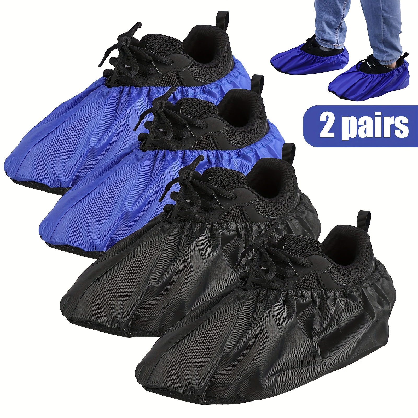  waterproof shoe covers washable reusable non slip overshoes booties for different clean places gardens offices