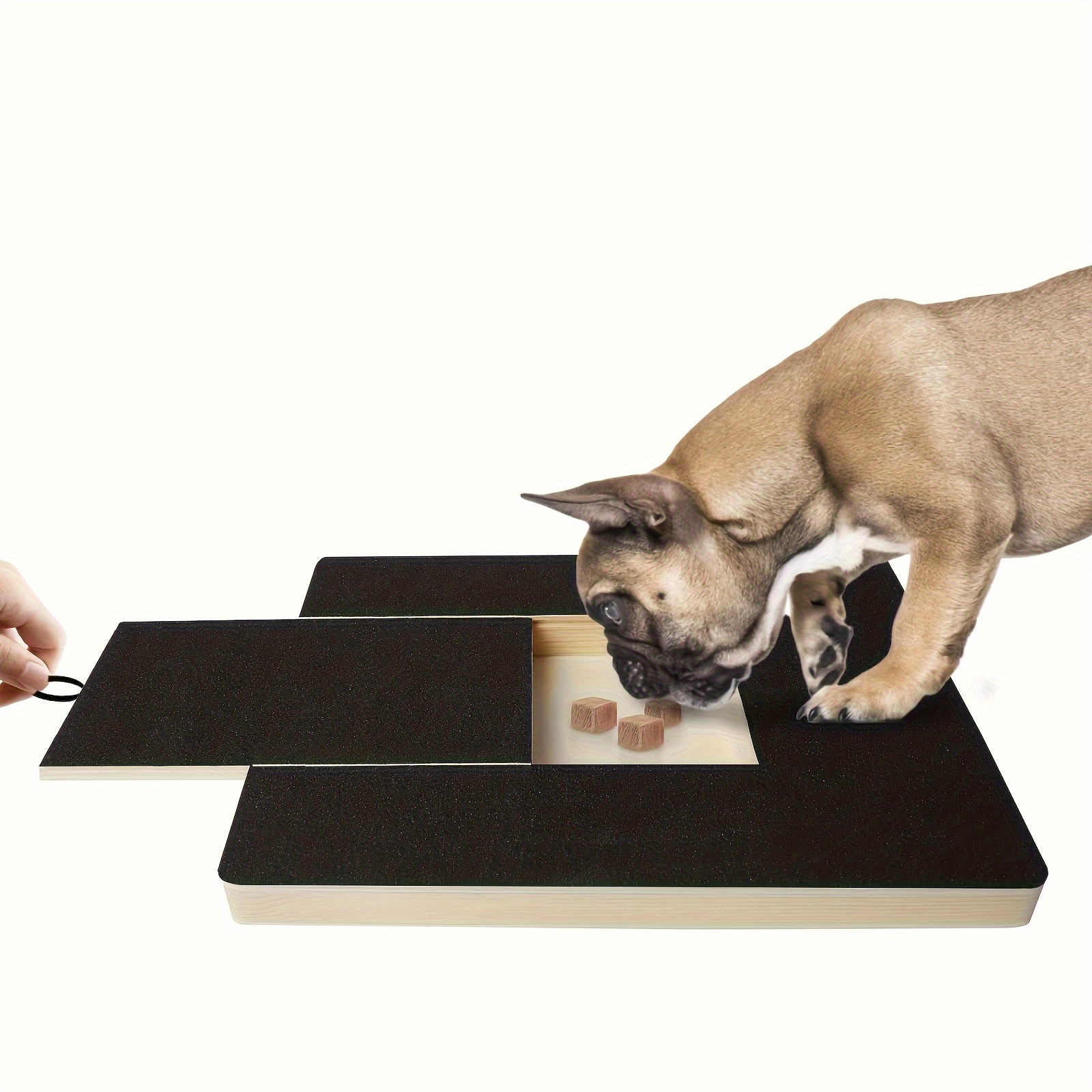 

1pc Dog Nail Scraper, Dog Scratching Board, Wear-resistant Not Drop Dander, Dog Paw Repair Square Board With Sandpaper