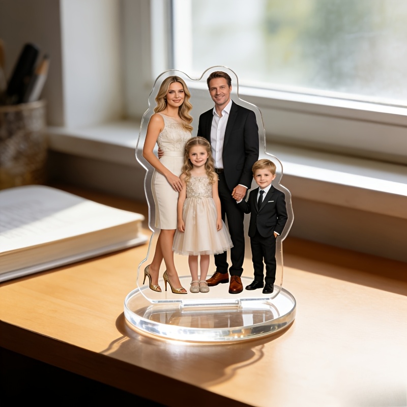TEMU 2d Flat, Personalized 2d Acrylic , 10cm/3.94inch, Used As A Desktop Ornament Or As A Decoration For Occasions Such As Birthdays, Weddings, And