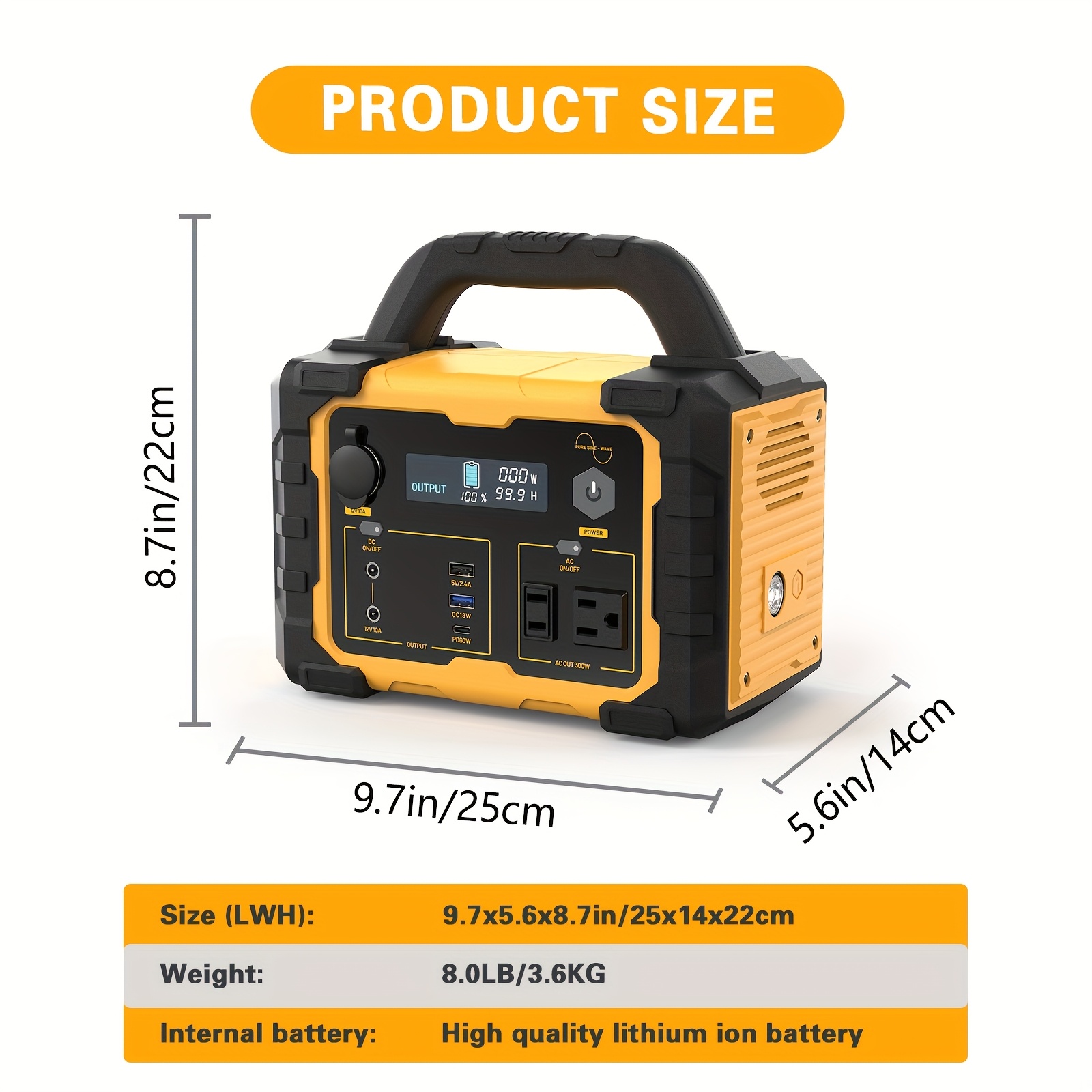 power stations for camping Lipower G1000L-S Portable Power Station 1075Wh 1200W For Outdoor, Power Station Only main image 0