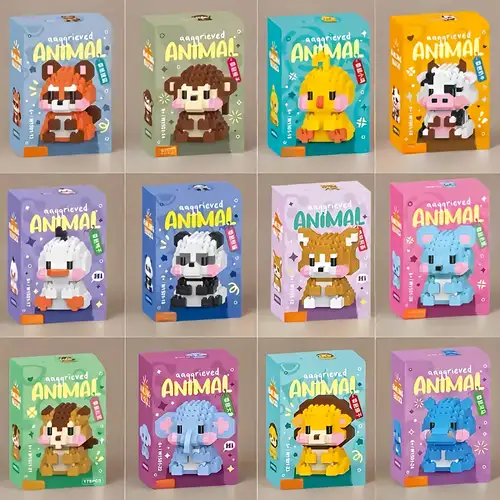 Kits de modèles de figurines d'animaux sauvages, blocs de construction de chien et de chat, briques de Micro taille, cadeau de noël pour enfants, jouets CE pour filles 26 Kits de modèles de figurines d'animaux sauvages, blocs de construction de chien et de chat, briques de Micro taille, cadeau de noël pour enfants, jouets CE pour filles 26