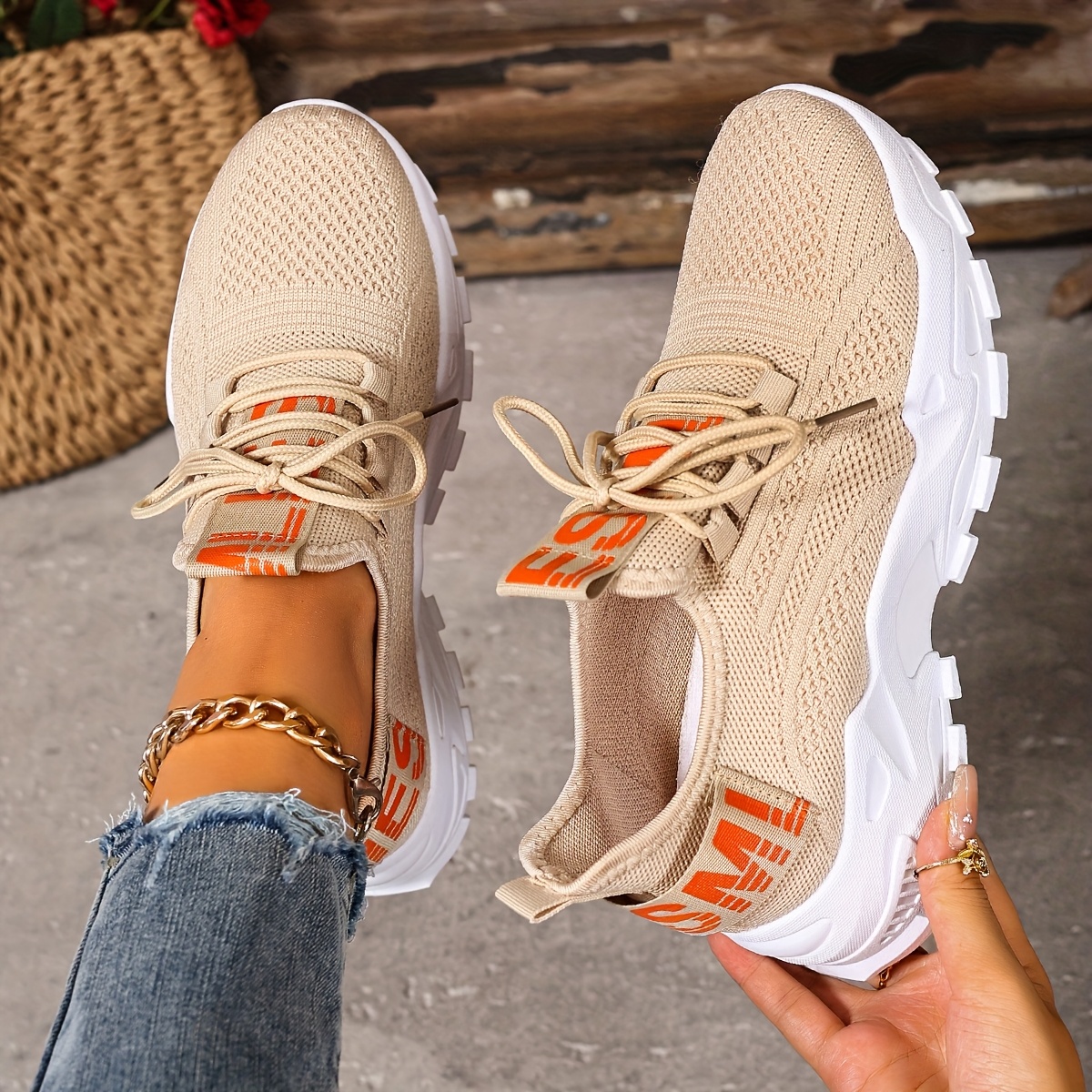 Women'S Shoes, Women'S Fashion Casual Shoes, New Women'S Shoes, Black White, Lightweight Soft-Soled Running Shoes, Comfortable And Breathable Sports Shoes, Outdoor, Vacation Travel, Casual Sports Women'S Shoes, Slip-On Lace-Up Women'S Shoes