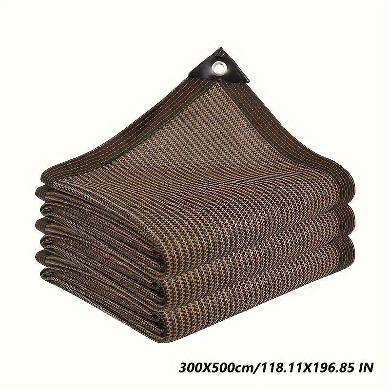 TEMU Rete/vela parasole per esterni da patio multimisura, rete parasole marrone per balcone per traspirabilit�, ventilazione e protezione solare