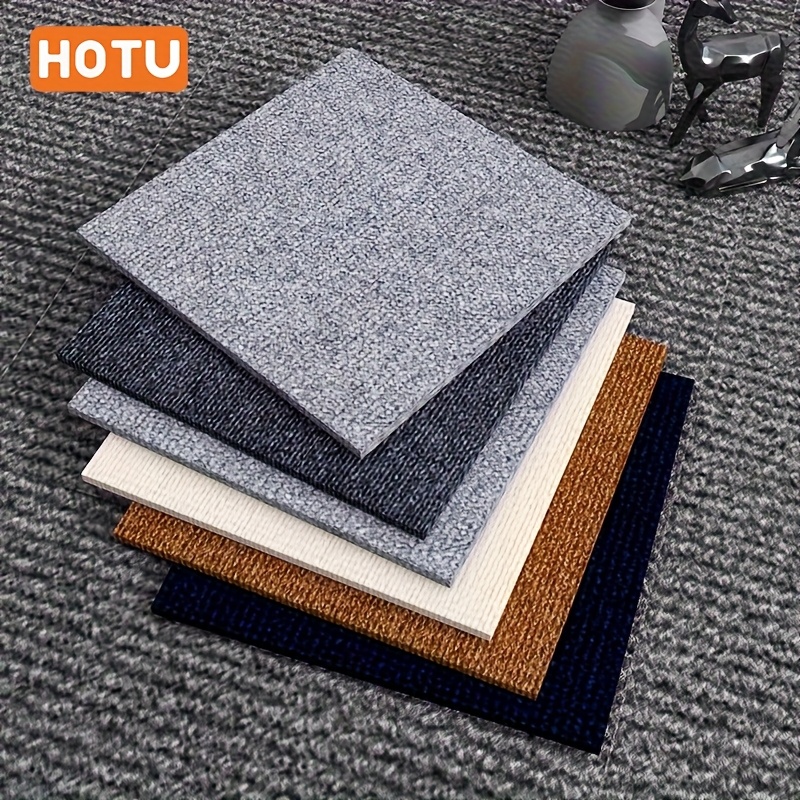 30 Teppichfliesen Selbstklebend – 30,5 X 30,5 Cm, Rutschfest & Wiederverwendbar Für DIY Böden