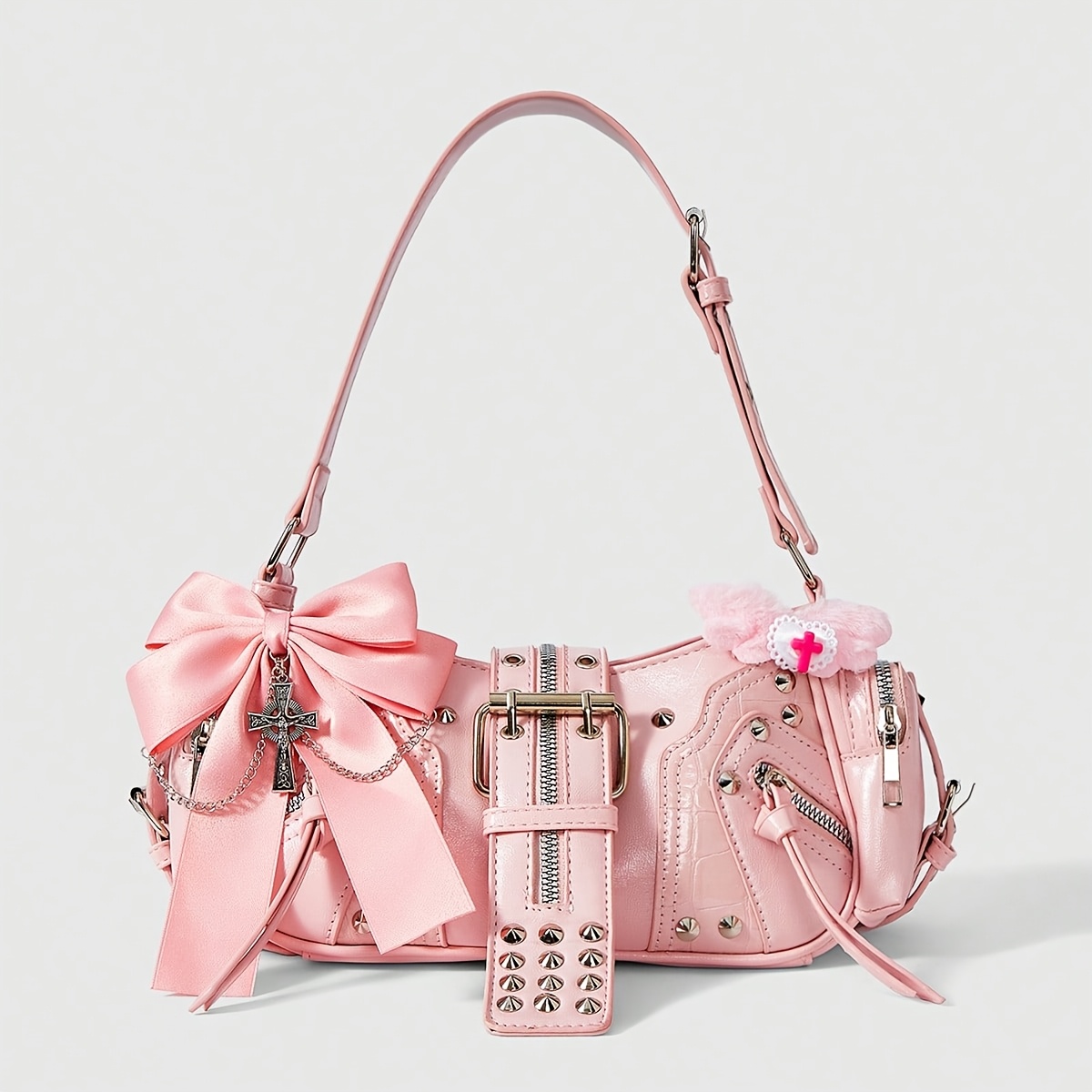 00s Coach Pink 2Way Shoulder Y2K archive コーチ ピンク レザー 