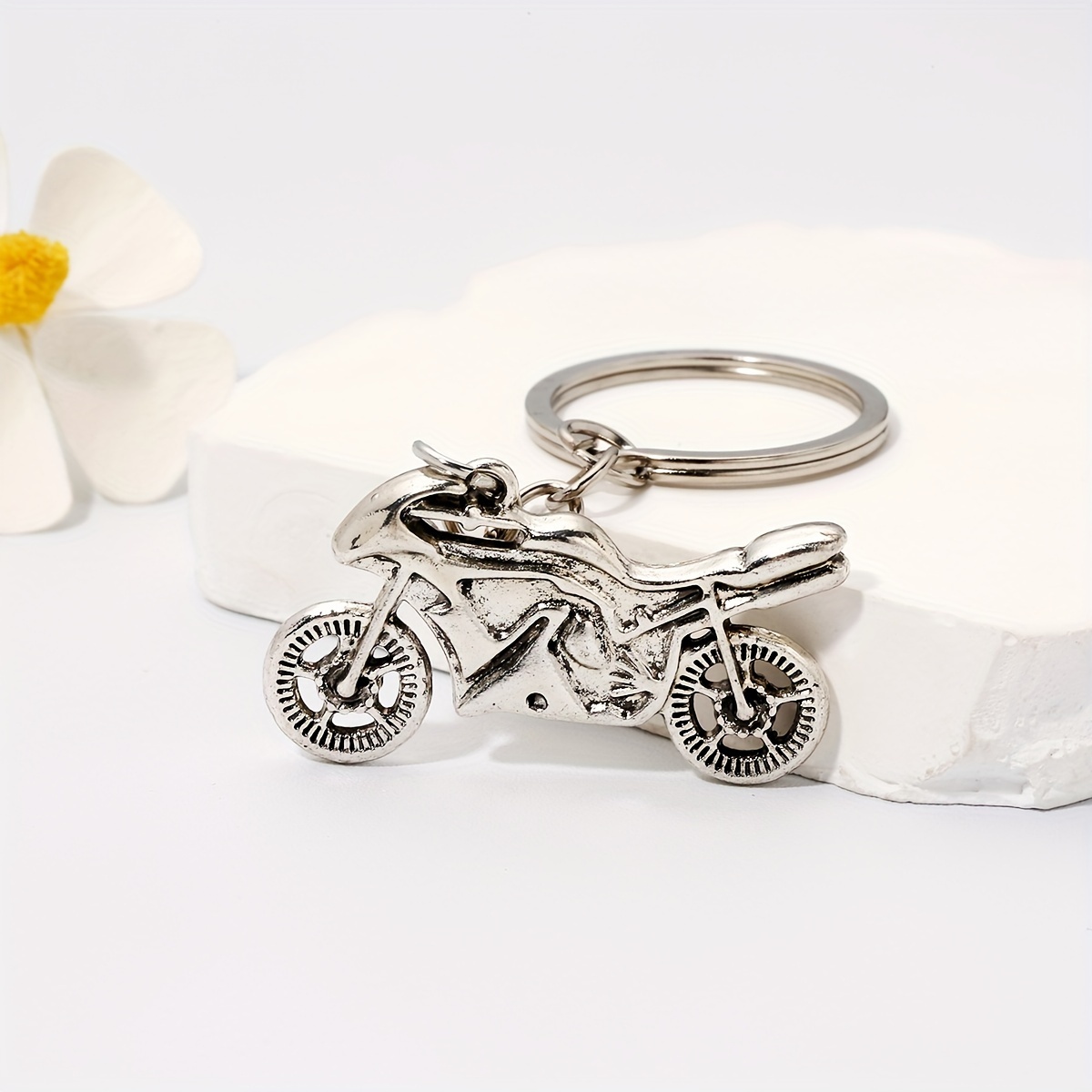 Motorcycle Keychain Key Ring Case For Piaggio Vespa Scooters Leader