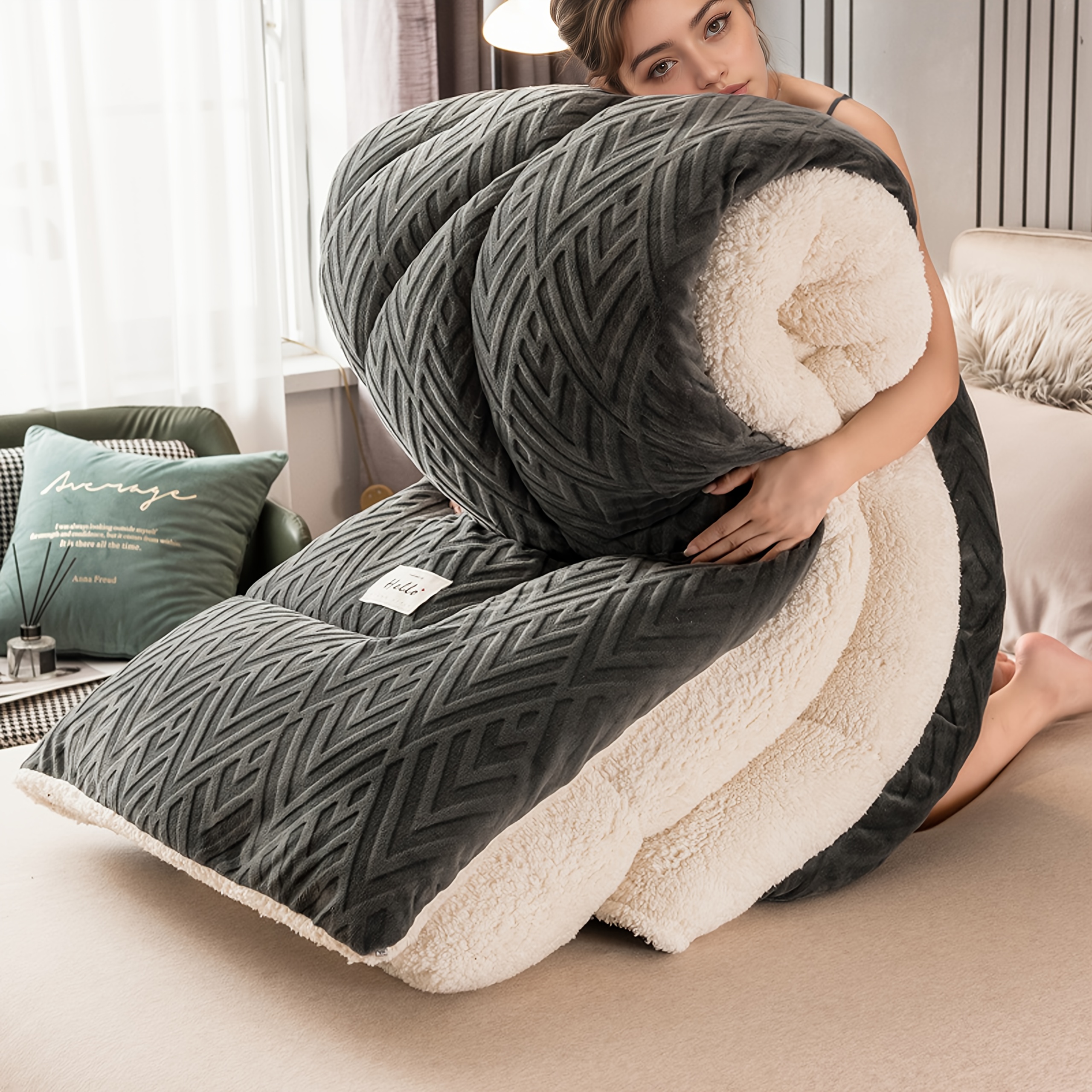 TEMU Blankets,blankets,blankets And Throws,blanket For Winter,cobijas Calientes Para Invierno,cobijas Calientes Para Invierno King,christmas Bedding.5 Size To .