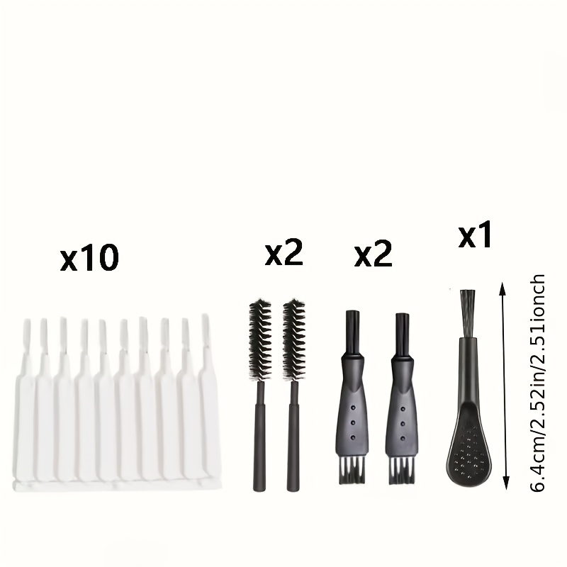 TEMU 15pcs Mobile Phone Charging Port Dust Brush Set, Universal Cleaning Keyhole, Suitable For Interface Cover, Keyboard, Dust Brush, Portable Mobile