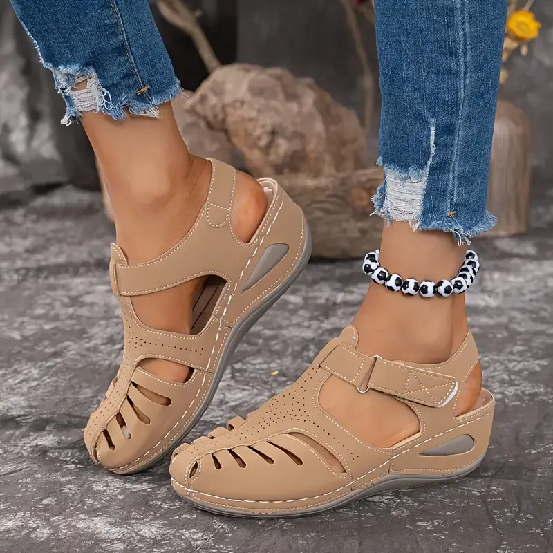 ladies comfortable wedge sandals lightweight and comfortable in Product details 5