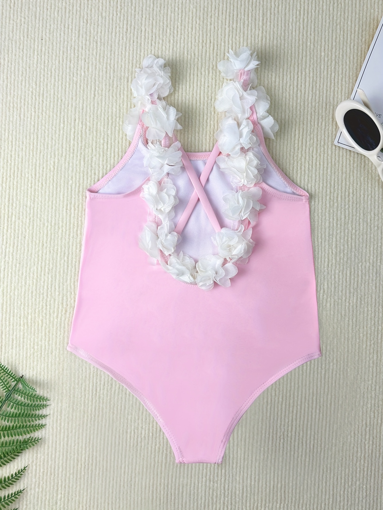 Ropa de baño linda con letras para niñas, traje de baño de una pieza sin  espalda, traje de baño para piscina, vacaciones, playa, ropa de playa