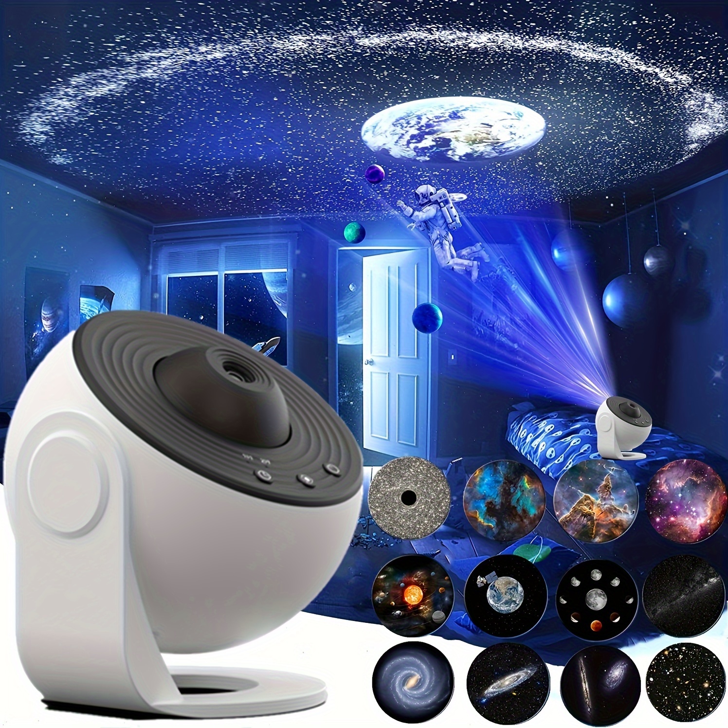 

12 In 1 Planetarium Projector, Starry Night Light Projector, Lamp, For Bedroom, With Timer, Usb Powered, For Home Theater, Ceiling, Room, Christmas Halloween Party, Home Decoration, Birthday Gifts