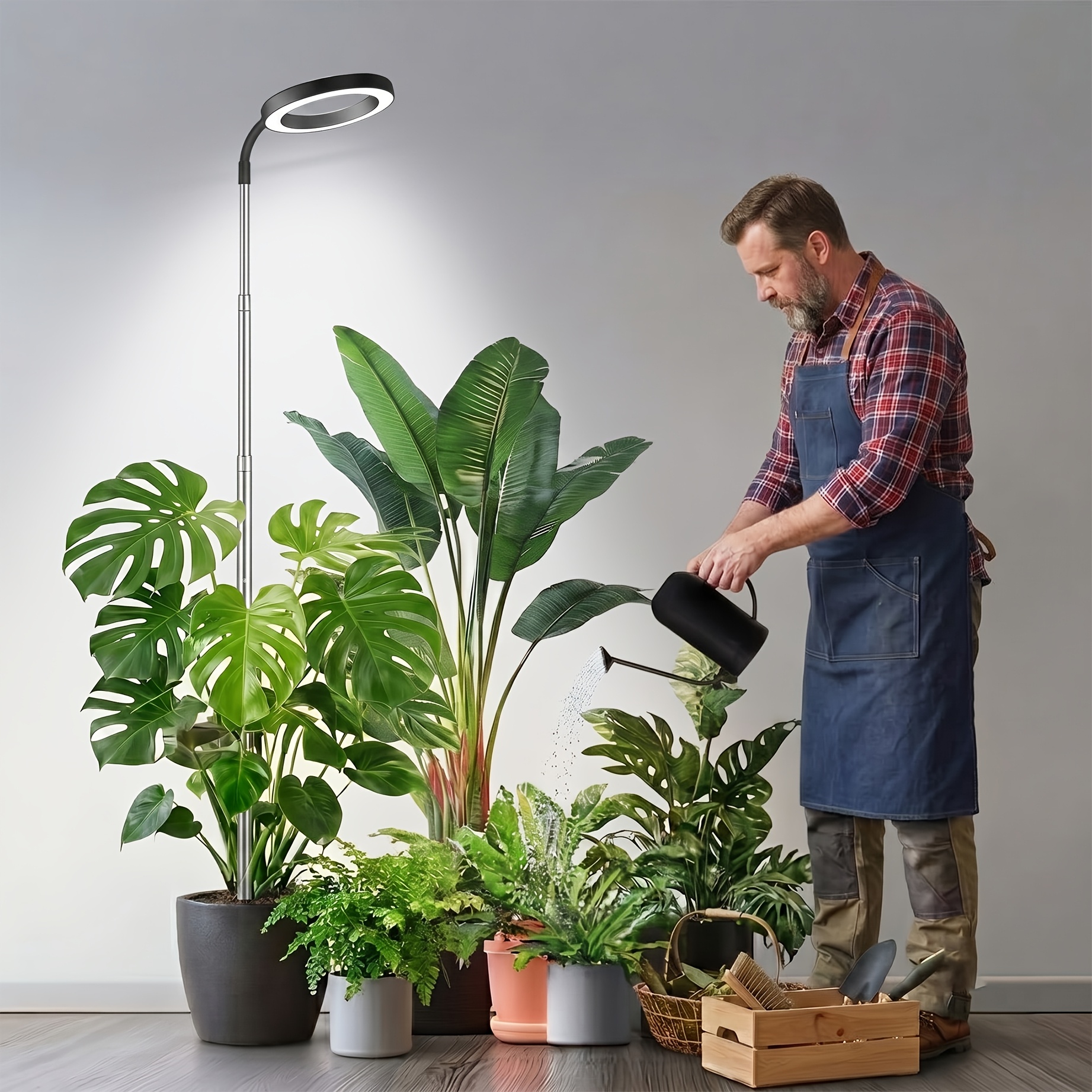 item picture   grow lights for indoor plants 65 tall plant lamp 3 9 12h auto timer 3 color   10 dimmable levels for seedlings large houseplants