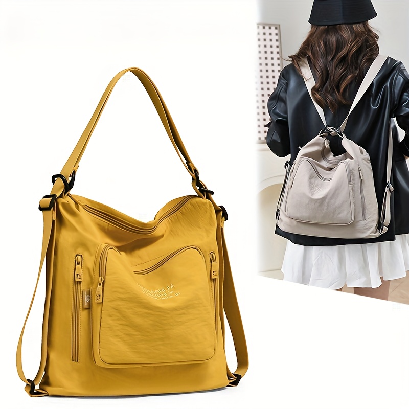 convertible tote bag backpack sold on Temu United States display picture 2