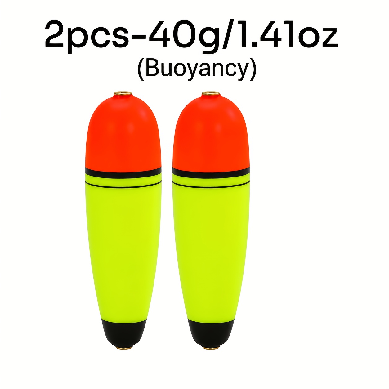 TEMU 2pcs Eva Carp Fishing Floats – High Visibility Float For Long Cast, Durable Sea And Freshwater Fishing Float Bobbers, Without Battery