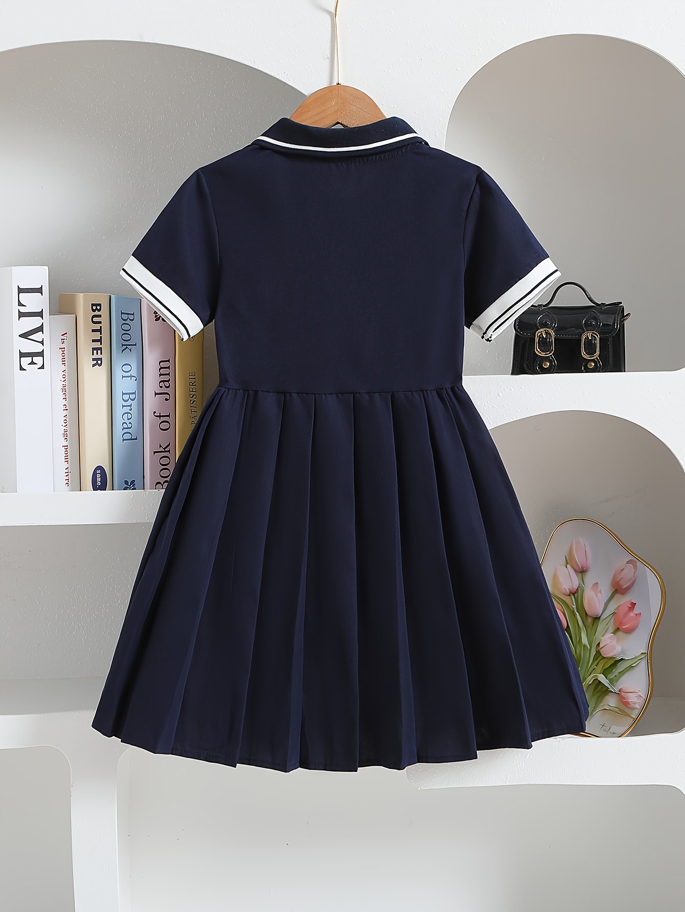 blazer dress with pleated skirt Long Sleeve One Button Blazer Pleated Dress