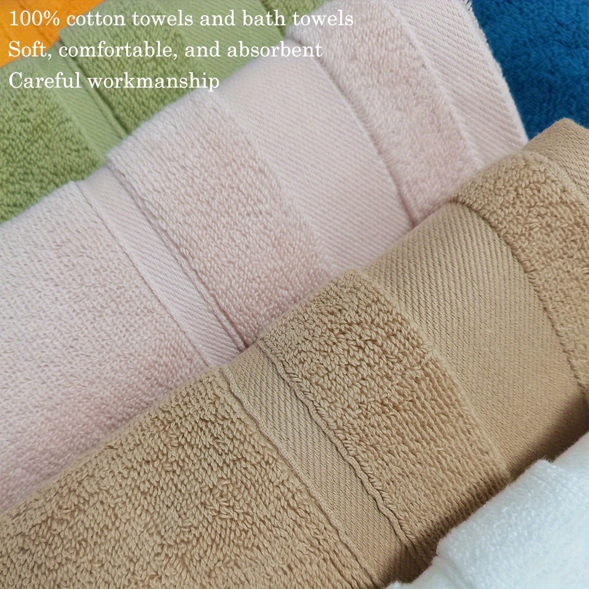 Set Di 8 Asciugamani Da Bagno Turco – Colore Sahara Sun, Morbidi E Ad Asciugatura Rapida - 4