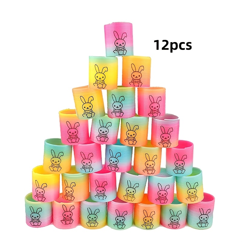 TEMU Geschenk für Sie/Ihn 12er/24er Häschen-Mini-Partybeutel mit süßen Hasen – Plastik-Multipack für Weihnachten, Geburtstag, Ostern, Valentinstag –