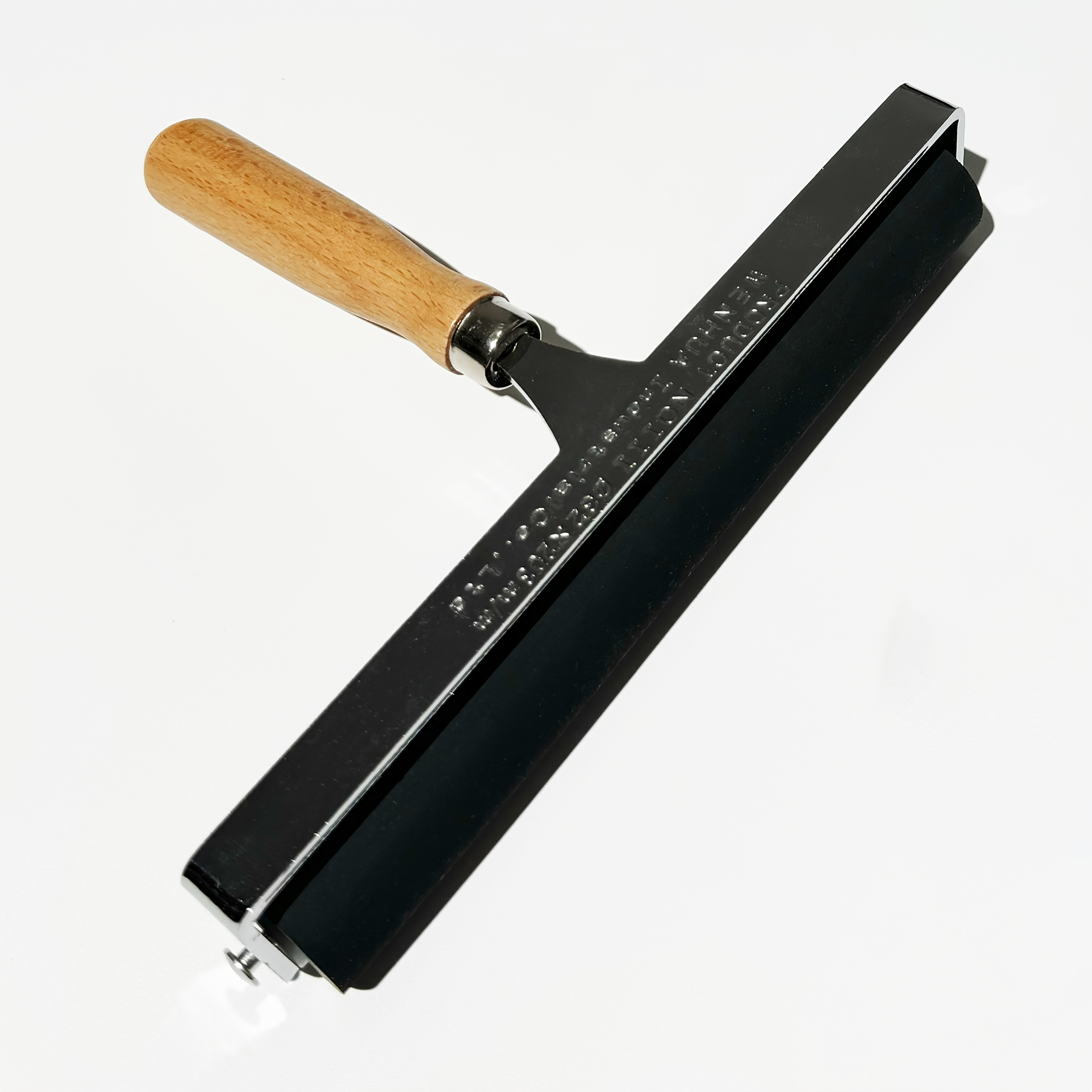 TEMU Deluxe Soft Rubber Brayer With Wooden Handle - Multiple Sizes (0.4", 2", 3", 3.75", 4", 6", 8") For Printmaking, Gel Printing, Stamping,
