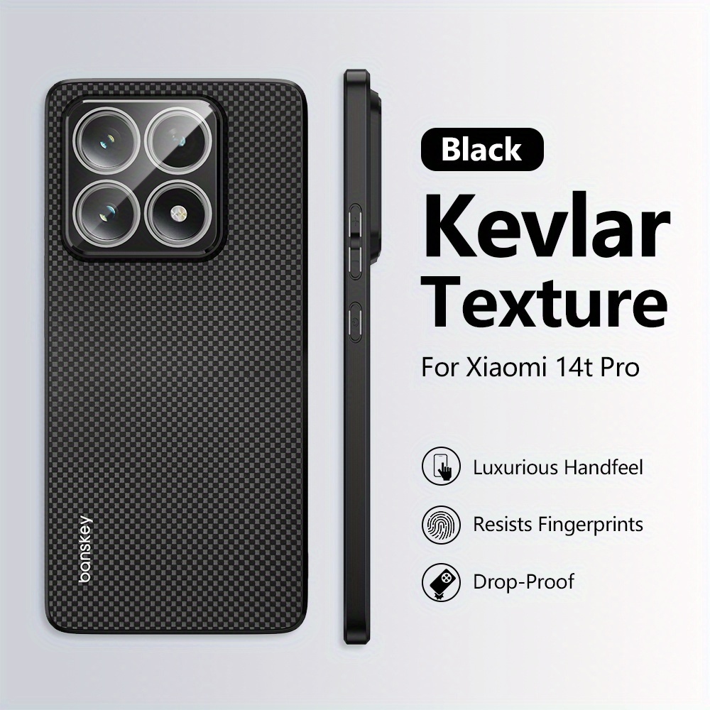 TEMU para Teléfono - Carcasa de Teléfono con de Fibra de Carbono Adecuada para Xiaomi 15T/Para Xiaomi 15T Pro/14T/14T PRO, Cubierta de Teléfono con