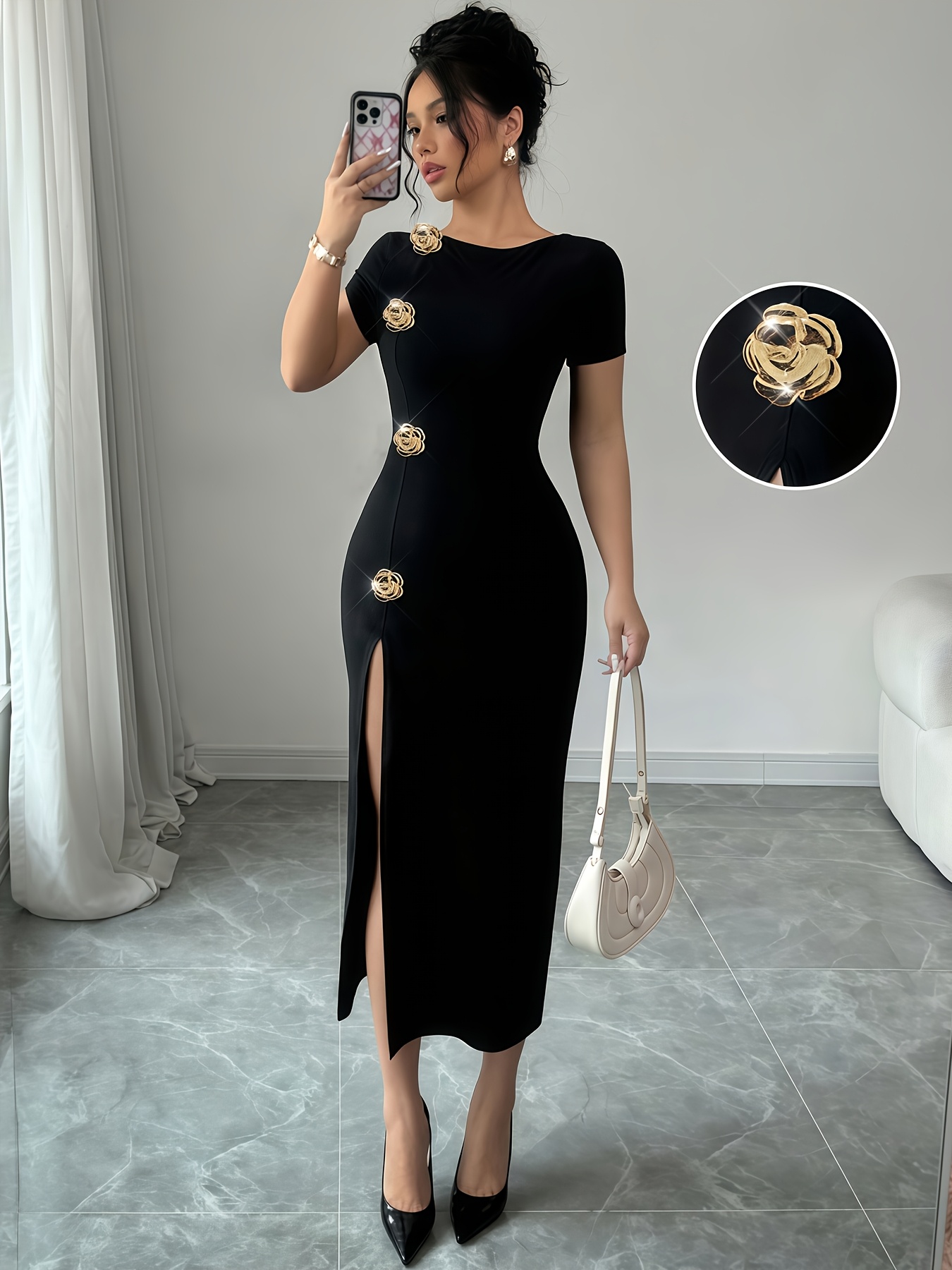 womens elegant dress office graduation tight dress party - Temu Bahrain