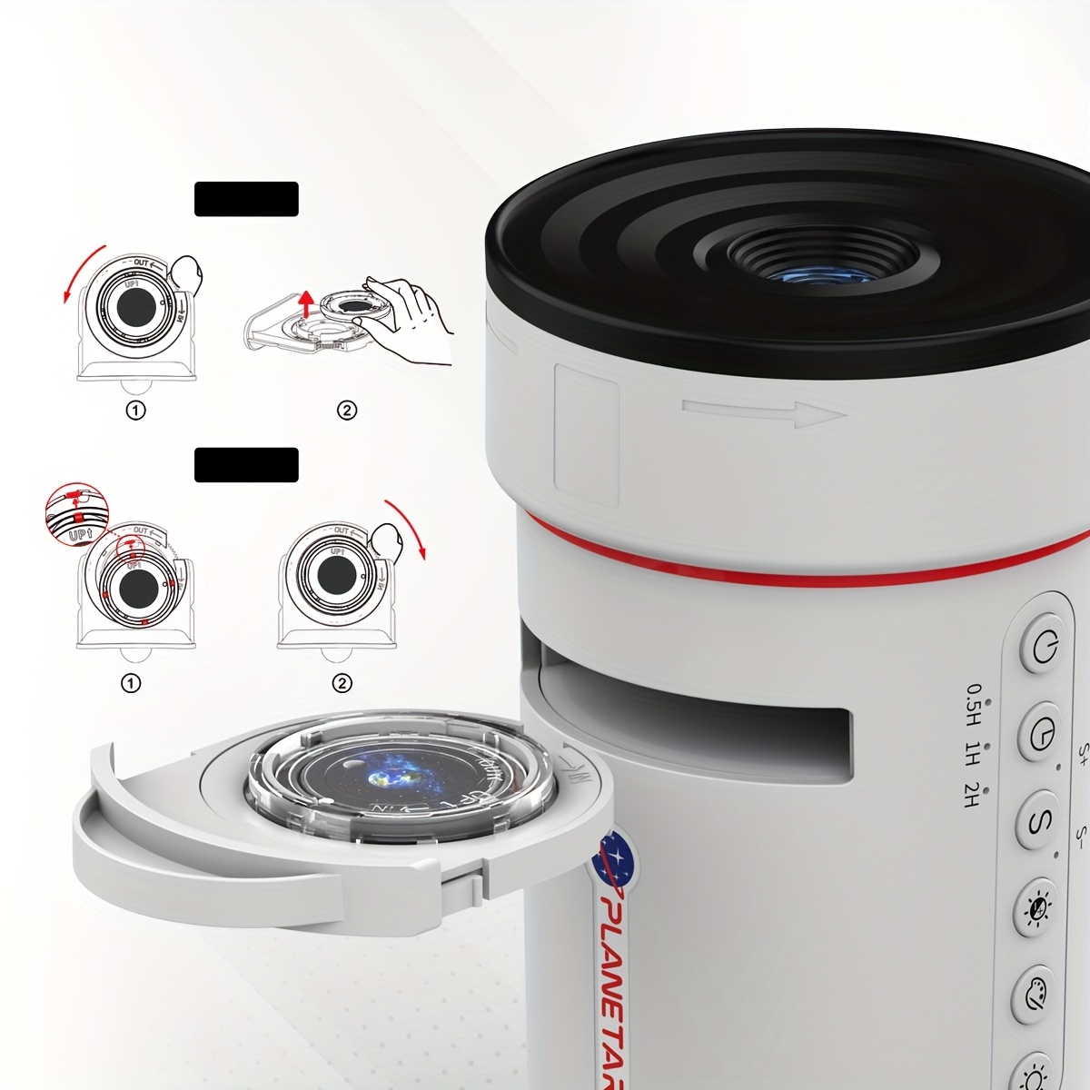 10 in 1 star   planetarium   projector with timer function portable and adjustable 7 rgb colors night light usb interface electronic lamp starry sky projector for bedroom aurora projector night light projector for game room home theater ceiling room decoration bedroom full of starry   aurora projector with solar system for bedroom ceiling starry sky night light night light decor starry sky effect adjustable light   projector details 5