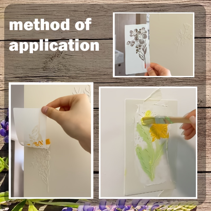 42pcs Washable Painting Templates for Home Decor