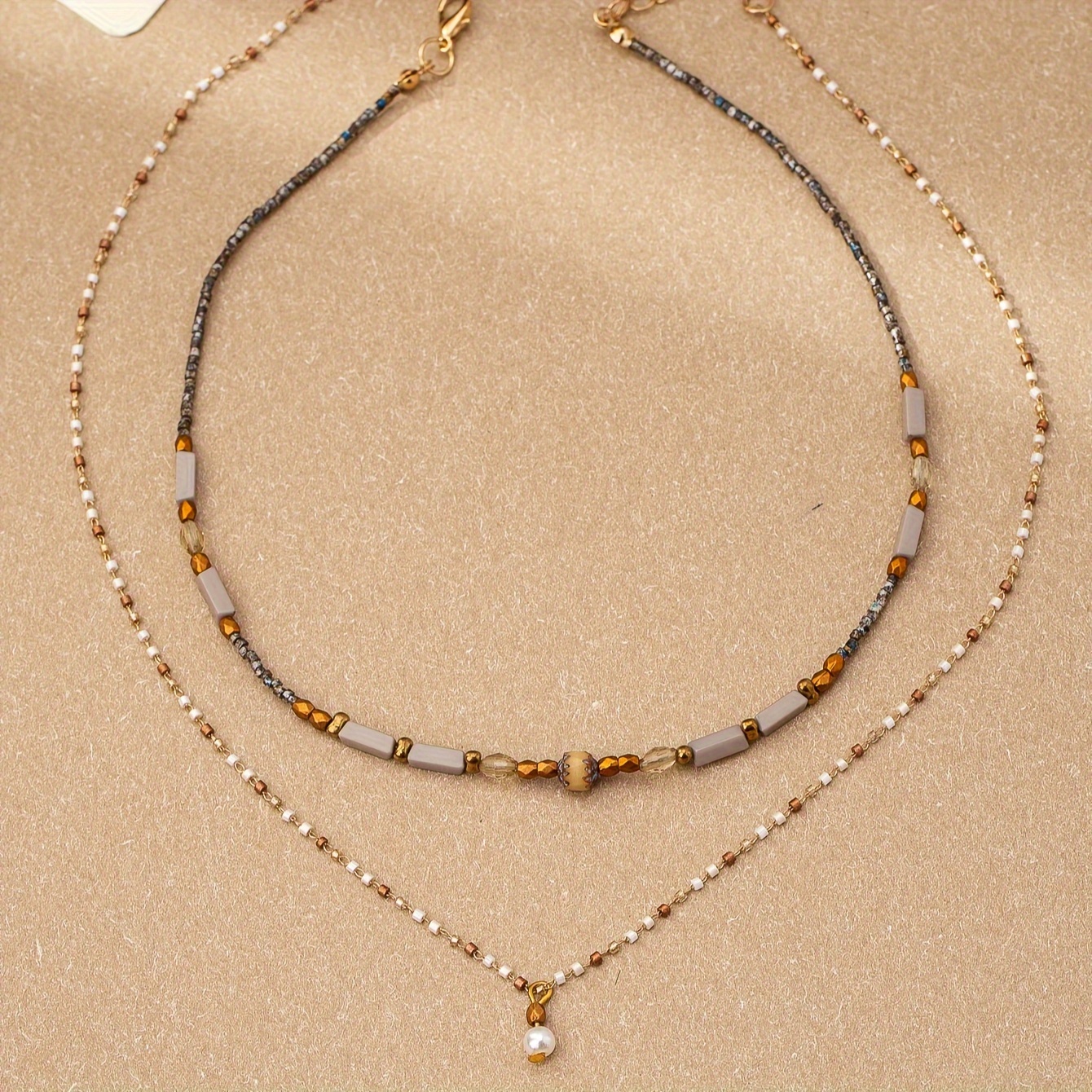 Stylish And Niche Retro Versatile Necklace Set D135