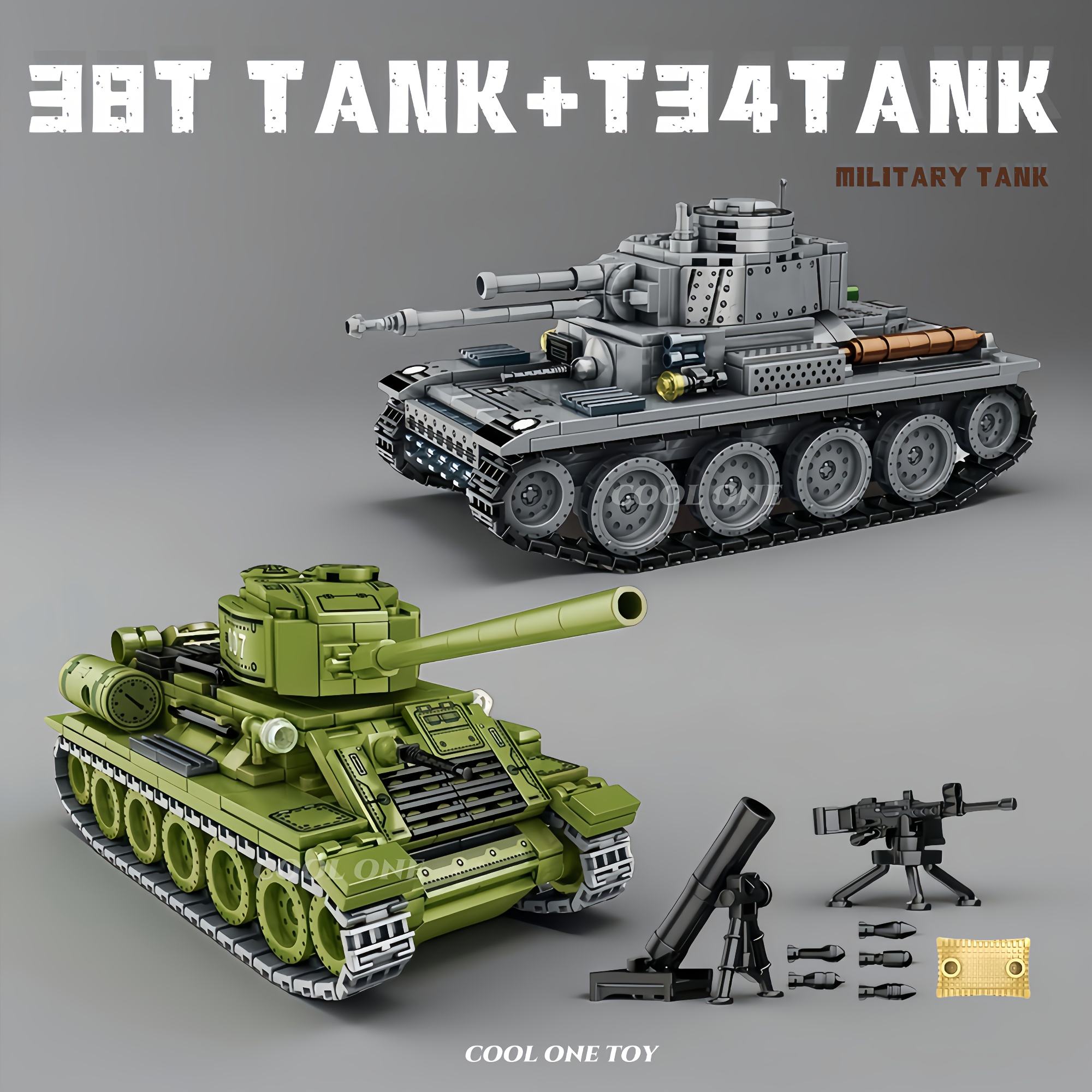 Lego Tanks 1:28 Scale M1A2 Main Battle Tank Building Blocks - 1002 ...