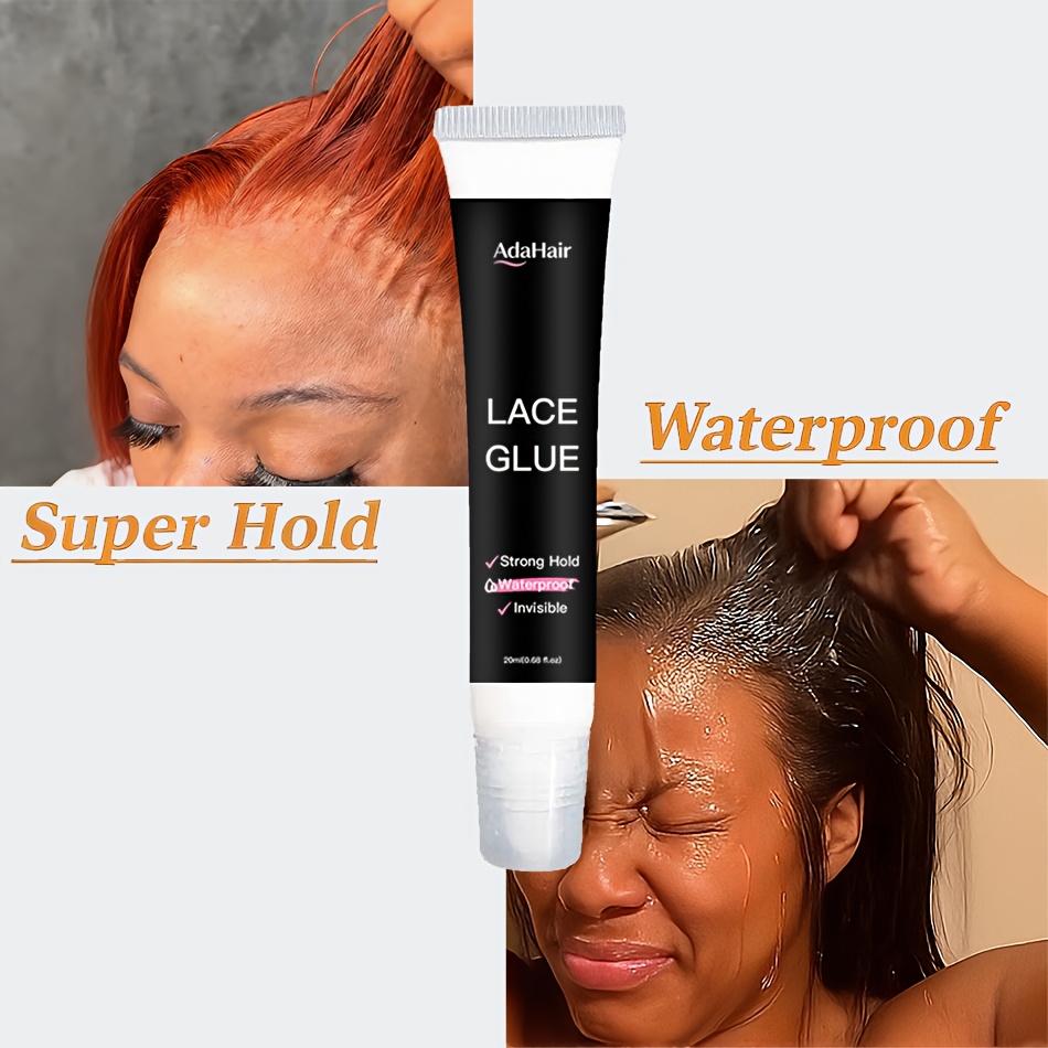 Image of 20ml/0.68fl.oz Waterproof Wig Lace Glue - , Invisible, Quick Dry & Easy Removal Wig Glue - Adhesive For All Wigs For Women And For Man