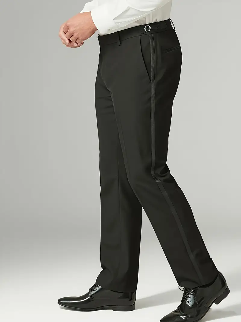 dress pants with lines on the side Lorda Suit Pant