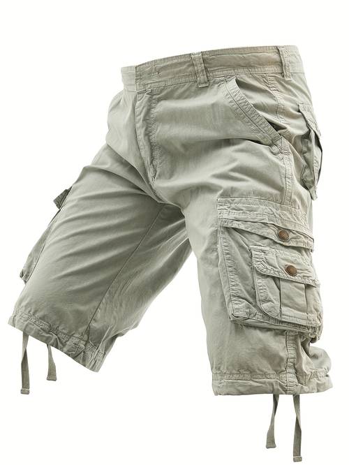 vaskede udendørs multilomme cargoshorts
