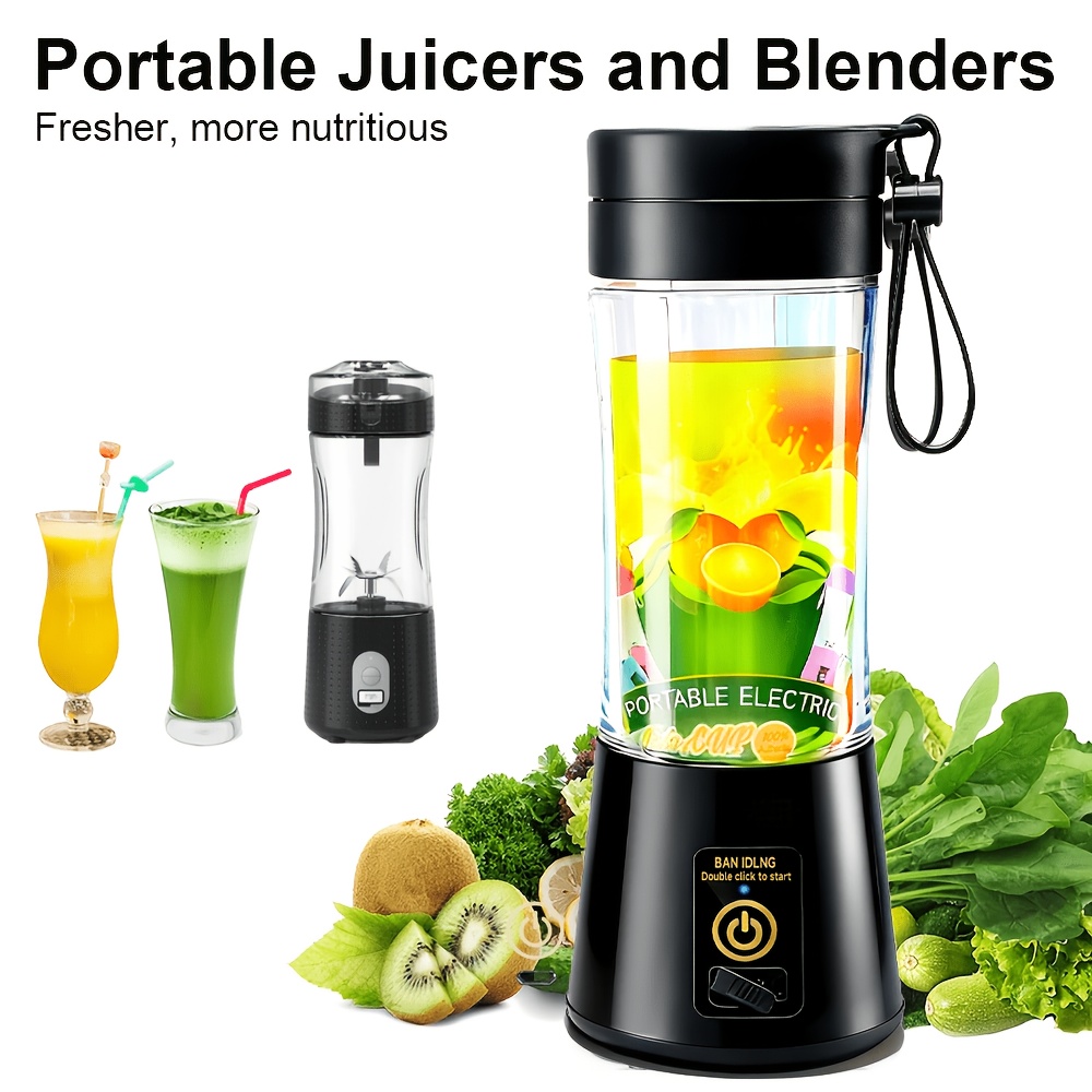 Rechargeable Portable Blender Cup, 12.85 Oz Electric USB Juicer... product image 13