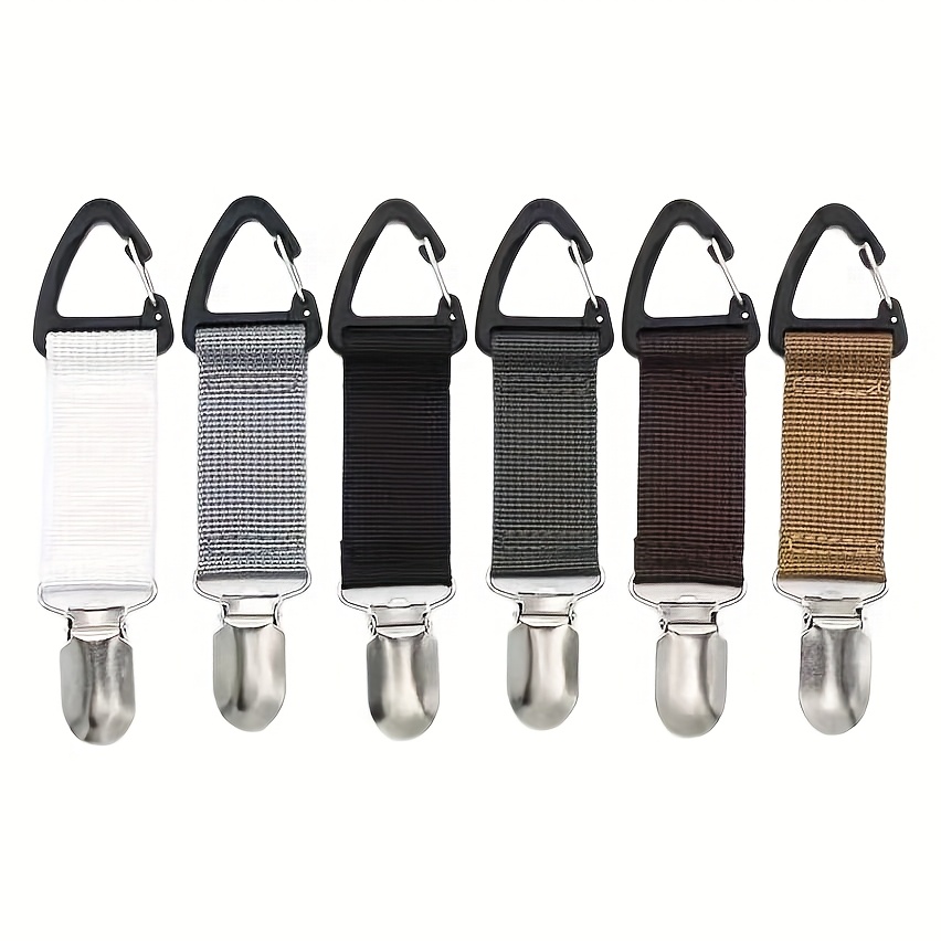 E-shop 6 Stück Multifunktionale Strohhut-Clips, Vielseitige Outdoor-Reiseclips, Sonnenhut---Verlust-Clips, Ideal zum Befestigen von , Handschuhen,