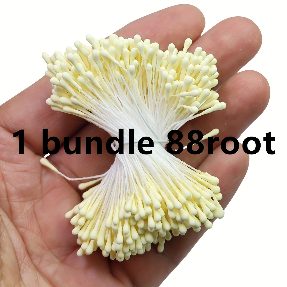 Image of 88 Stems Of 2mm Matte Artificial Flower Stems, Artificial For Flower Arranging And Diy Crafts, Home Decoration Diy Materials
