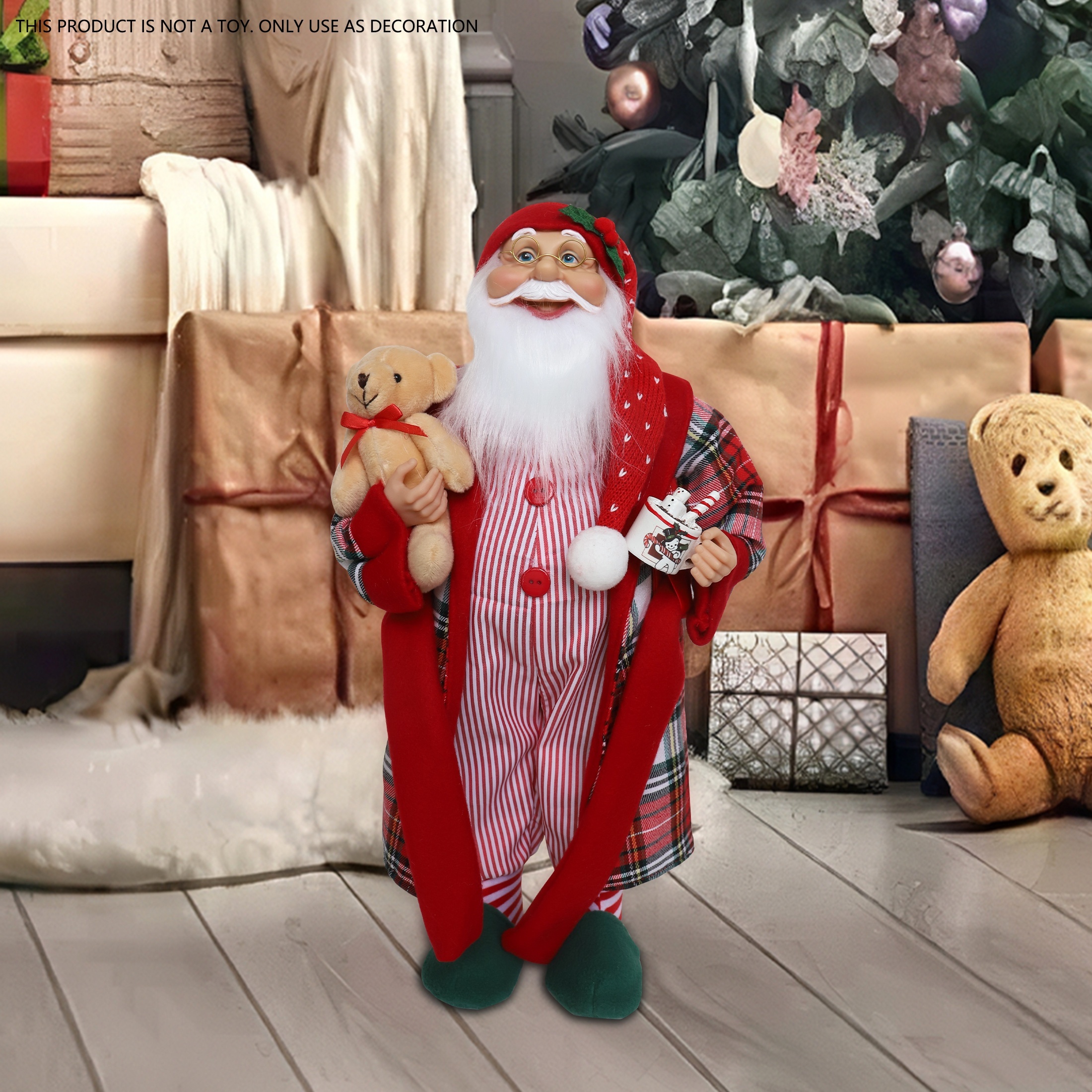 

18" Red Figurine - Christmas Decoration For Display