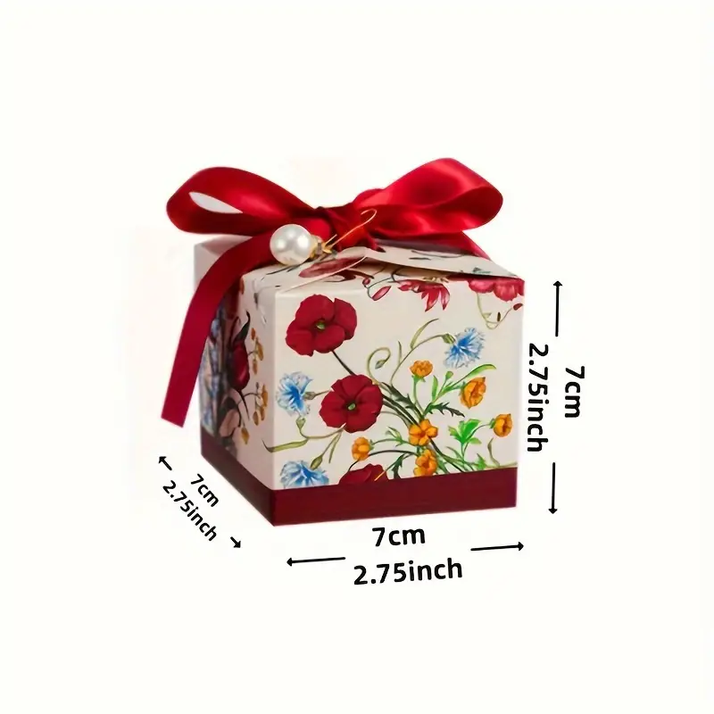 50 Scatoline Regalo Carta 6x6x6cm - Con Farfalla, Per Caramelle, Cioccolatini - Foto 3