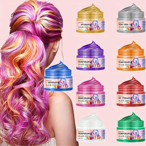 130g disposable hair dye wax scalp and hair with a of colors for a long lasting and vibrant hair dye mud suitable for men and women for makeup parties halloween or any occasion