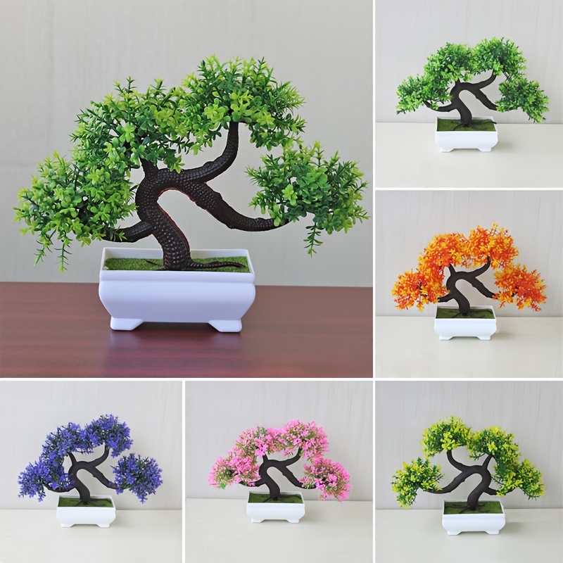 1pc Artificial Pine Bonsai * Pot - Plastic Home Decor Desktop Ornament for  Living Room * Container, Home Decor Bonsai|Floral Desktop Piece|Plastic  Greenery