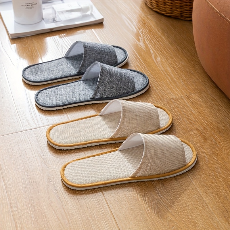 zapatillas desechables sencillas y transpirables para habitaciones