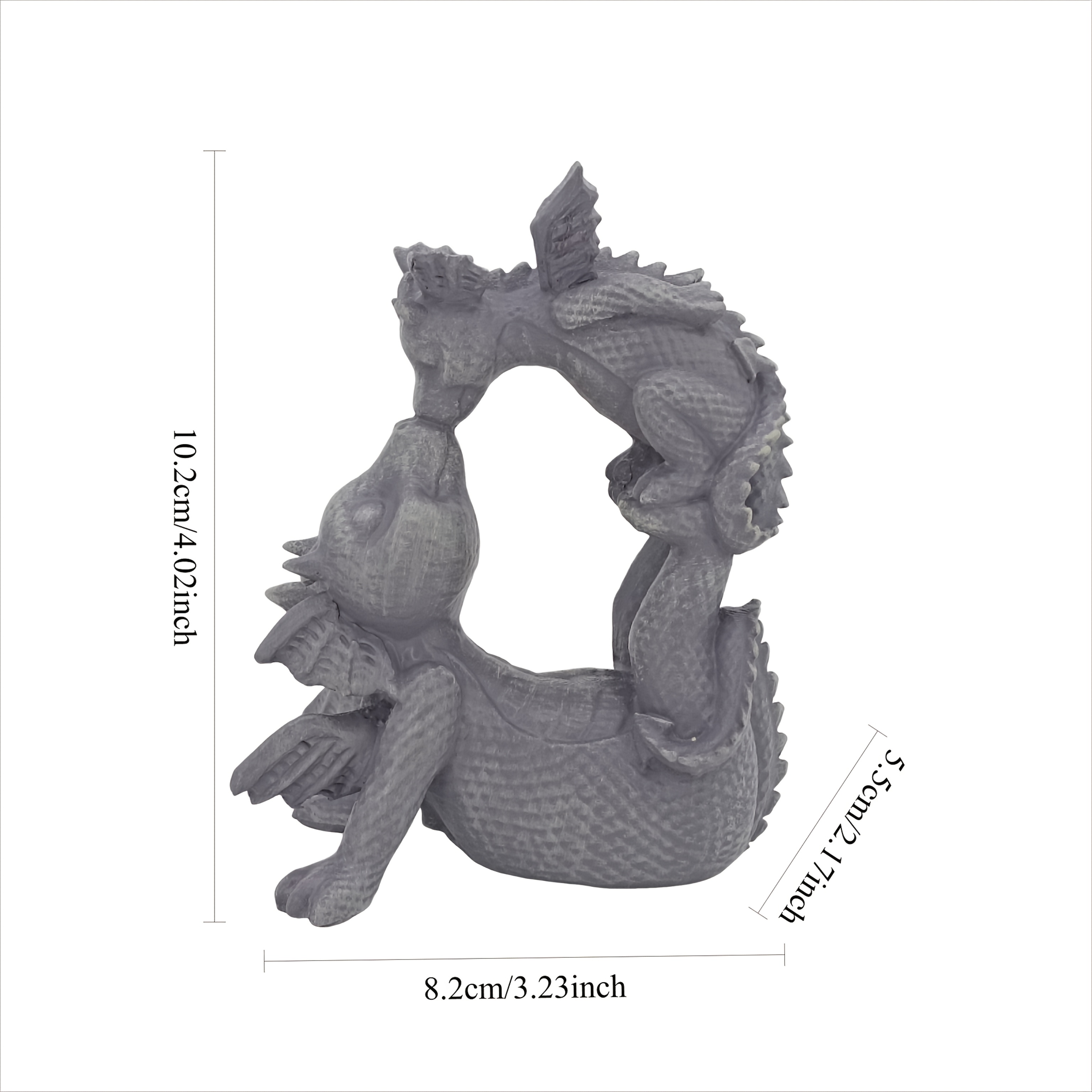 E-shop Romantische und fantasievolle, bezaubernde Kuss-Drachen-Harzstatue - eine und wunderschöne Gartendekoration, geeignet für Außenbereiche für