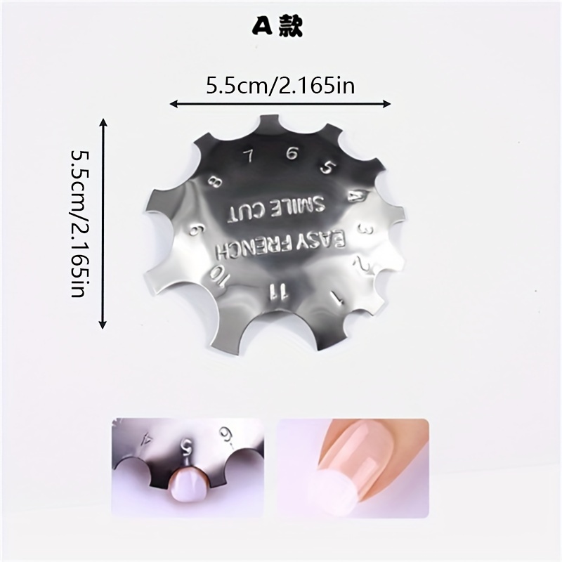 French Style Nail Shaping Rust-proof Nail Art Manicure Edge Trimmer Tool Acrylic Nail Tips Guides Nail Art Manicure Tool